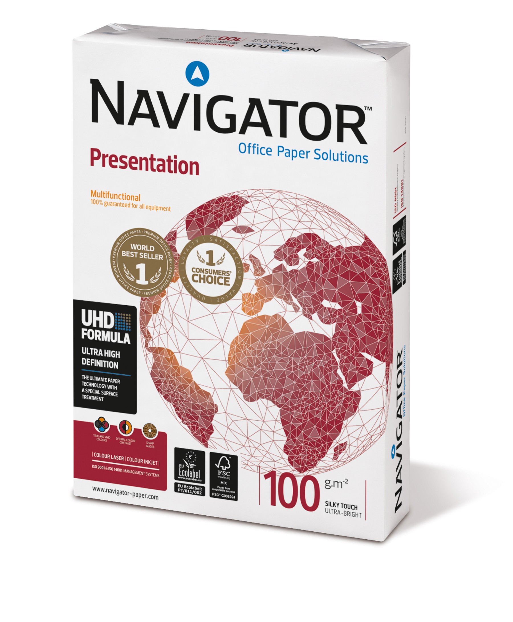 Navigator A4 Presentation Paper 100gsm White (Pack of 2500)